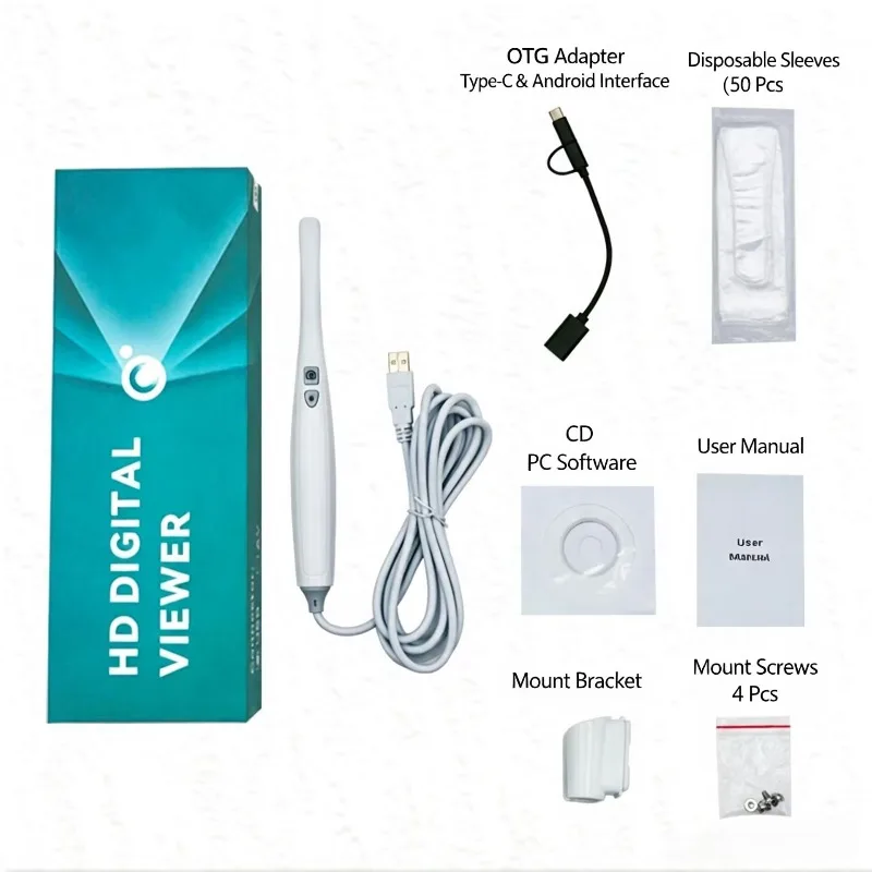Dental Endoscope USB Oral Visual Instrument Portable Medical High-Definition Teeth Photography Tool Autofocus Take Clear Photos