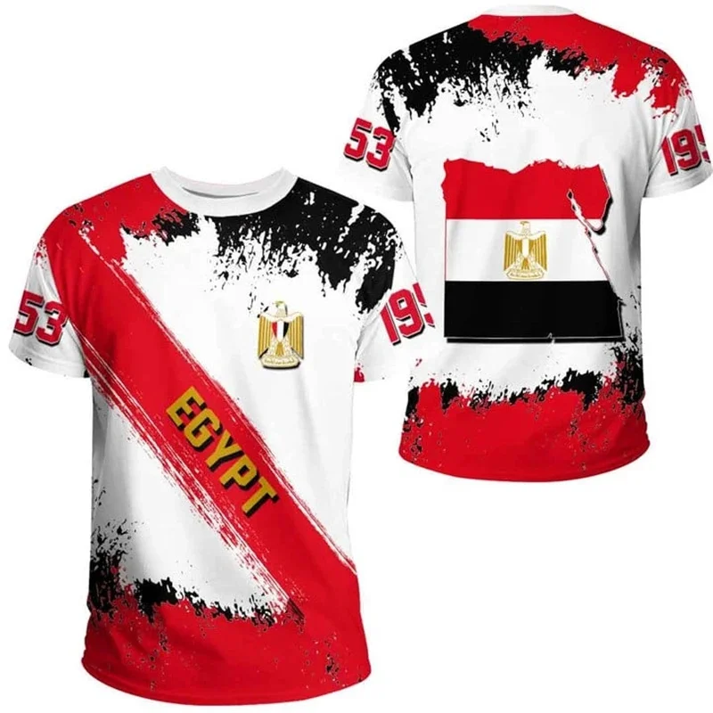 1 Piece Custom Your Picture Egypt Camo Graphic T Shirts National Emblem Flag T Shirt For Men Clothes Pharaoh The Eye Of Horus Ts