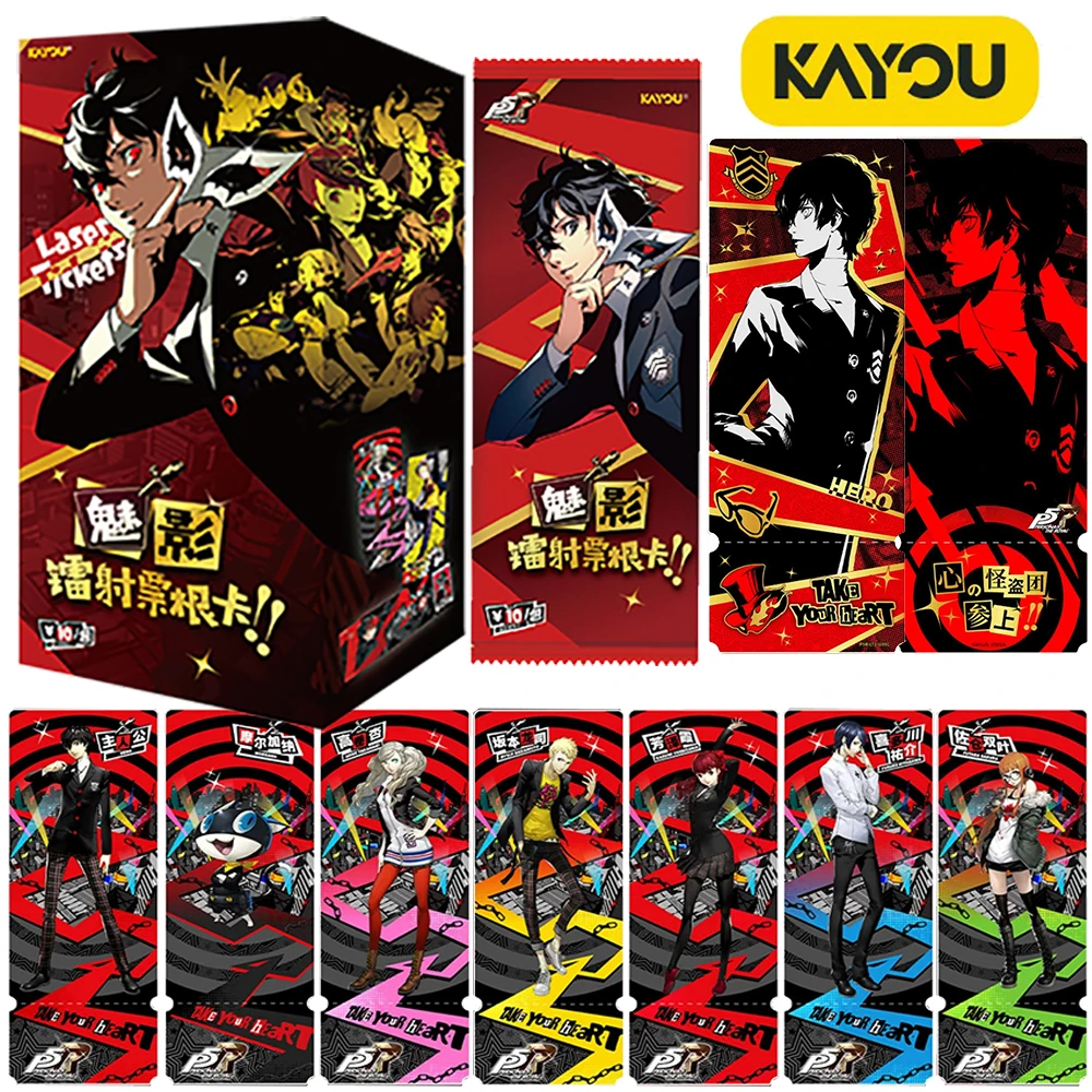 

New Original Kayou Persona 5 Collection Card Role-playing Game Limited Edition Ticket Stub Card Exquisite Children's Gifts Toys