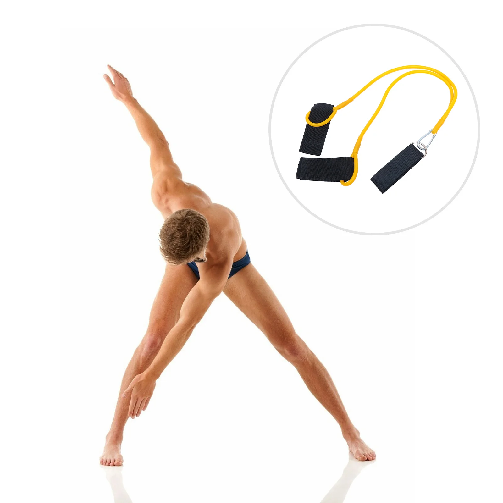 

1Pcs Swimming Training Belt Elastic Swim Trainer Resistance Band Strong Cord for Pool Exercises Swim Exerciser