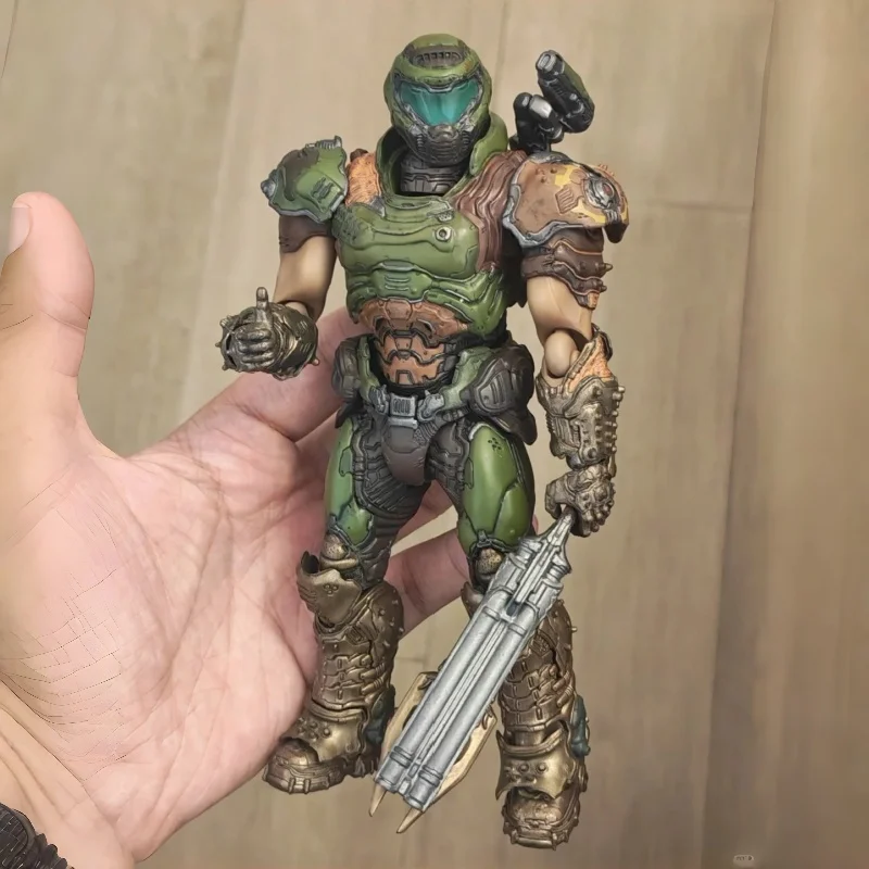 متوفر 16 سم Arkham Factory Figma # Sp-140 Doom لعبة شخصيات الحركة المفصلية الأبدية نموذج قابل للجمع هدية زينة لسطح المكتب #1