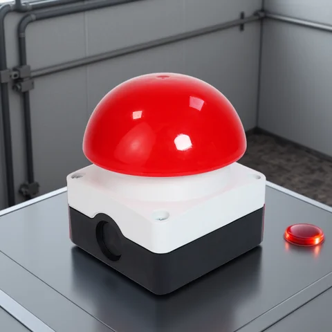 Botón pulsador de Pedal, enganche momentáneo, resistente al agua IP65, reinicio automático, interruptor de pie de parada electrónica momentáneo, interruptor de parada de emergencia de seta grande