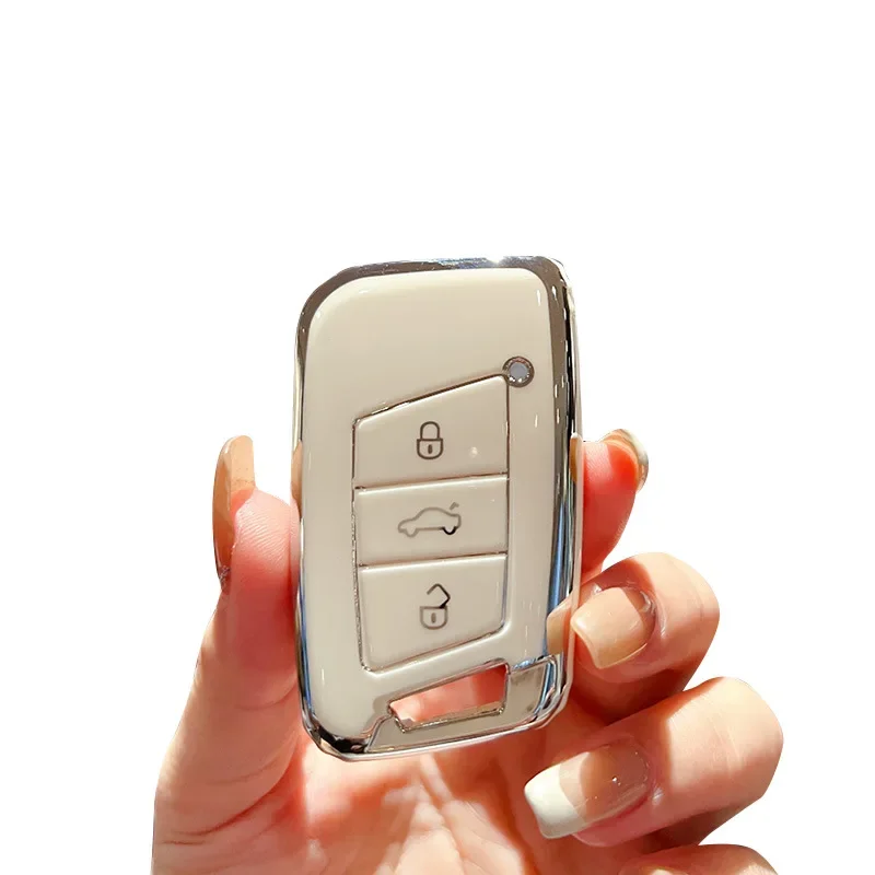 NEW Fashion TPU Car Remote Key Case Cover Shell For VW Volkswagen Passat B8 Magotan For Skoda Kodiaq Superb A7 Smart Keyless