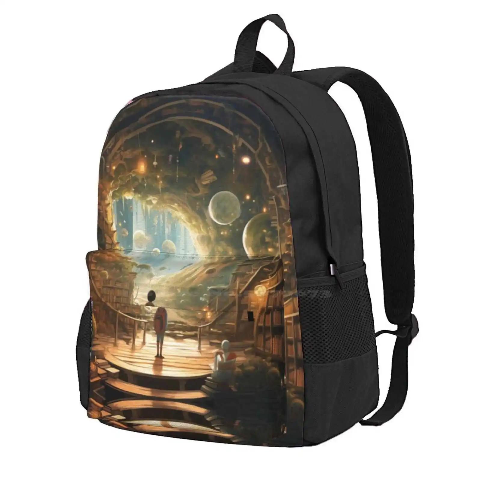 Mysterious Library Forest (2/15) Hot Sale Schoolbag Backpack Fashion Bags Books Mystical Magic Children Forest Library Library