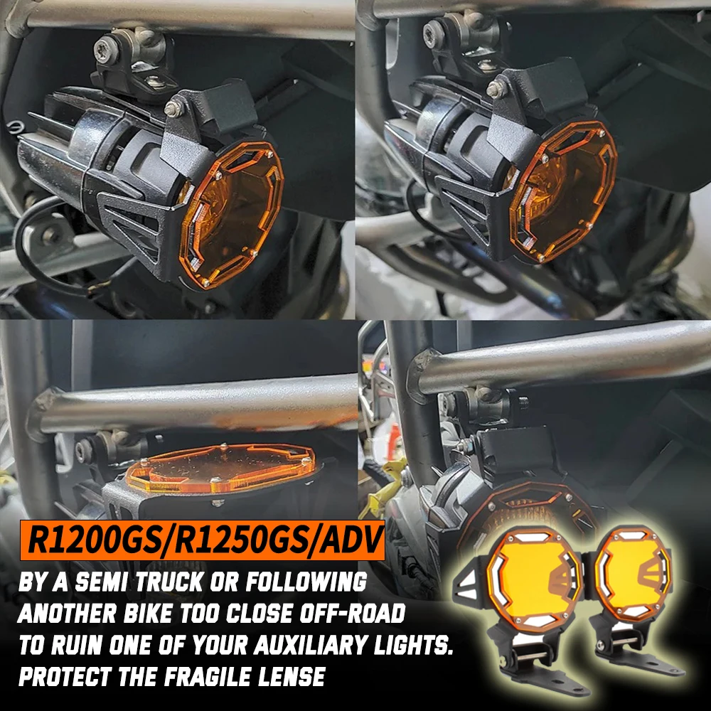 

For BMW R1250GS R1250 R 1250 GS ADV Adventure 2018 2019 2020 2021 2022 Motorcycle Fog Lamp Light Cover Guard Grille Protector