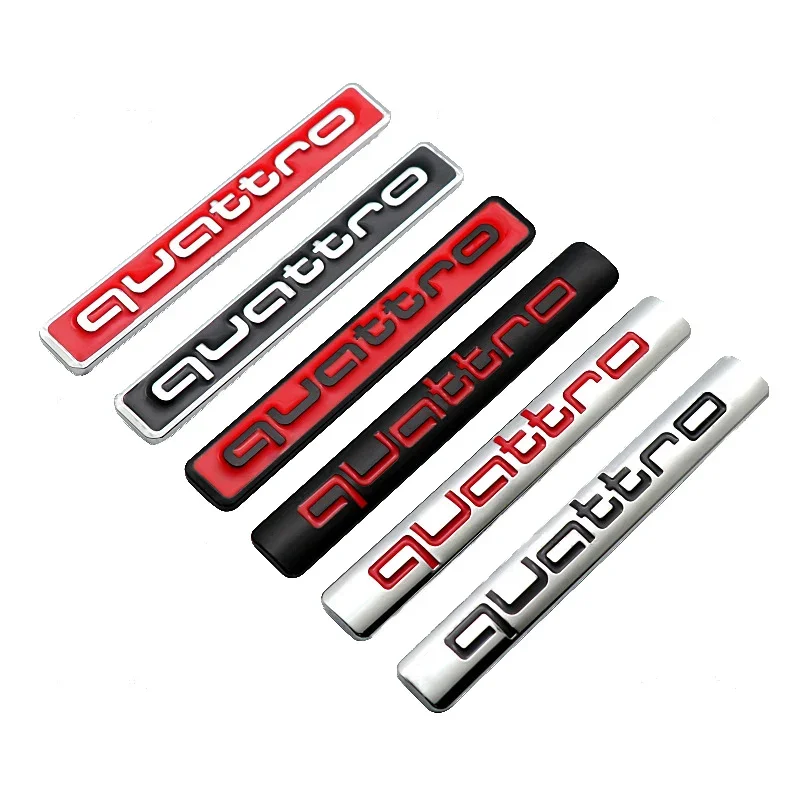 Car Rear Trunk Sticker for Audi Quattro Emblem S4 B5 A4 B6 A3 A5 A7 A6L Q3 Q5 Q7 S3 S5 RS3 RS5 RS6 R8 TT B8 8P 8V C7 Accessories