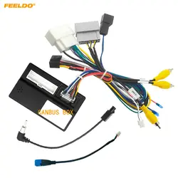 FEELDO Car 16PIN Stereo Power Wiring Harness Cable Canbus For Dodge Journey(13-16) For Fait Freemont(12-14)/For Chrysler 300C