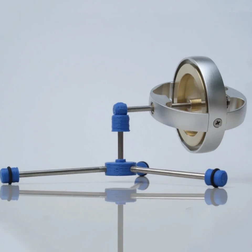 Metal Mechanical Gyroscope Three Axis Gyro Three-degree-of-freedom Stabilizer Inertial Guidance Demonstration Device Rotary