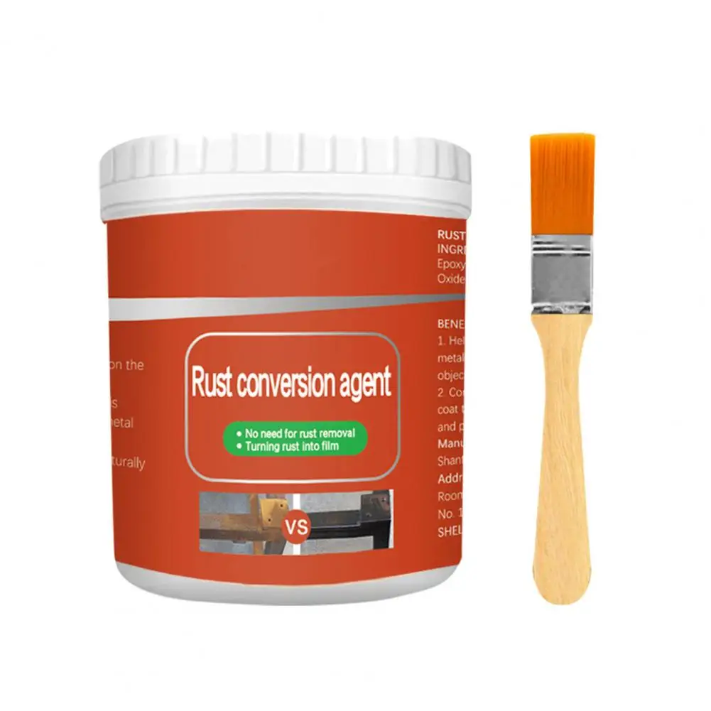 Metal Rust Remover Rust Conversion Agent with Brush Long Lasting Anti Rust Coating Rust Treatment Accessories