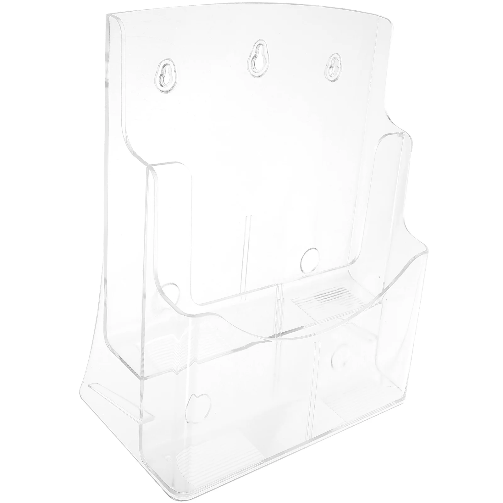 

Acrylic Document Rack A4 2 Layers Clear Transparent Office Organizer File Folder Magazine Holder Pamphlets Display Stand