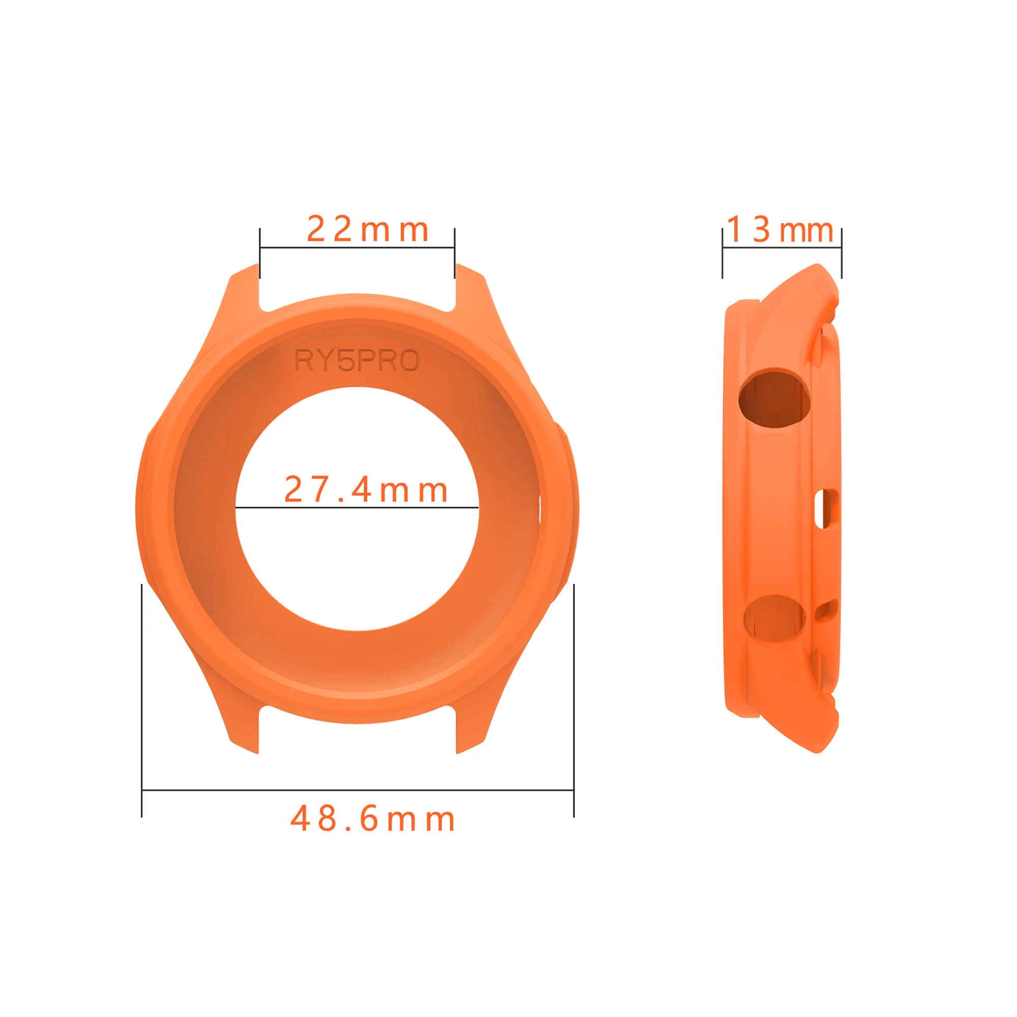 Soft Silicone Protective Case For Honor Watch 5 Pro  Protector Shell Frame Bumper Cover