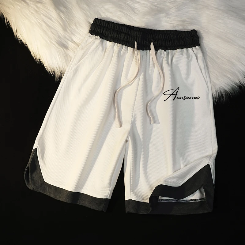 

American High Street Sport orts for Boys Summer Loose Versatile Five-Quarter Length Casual Baskeall Youth Faionable orts