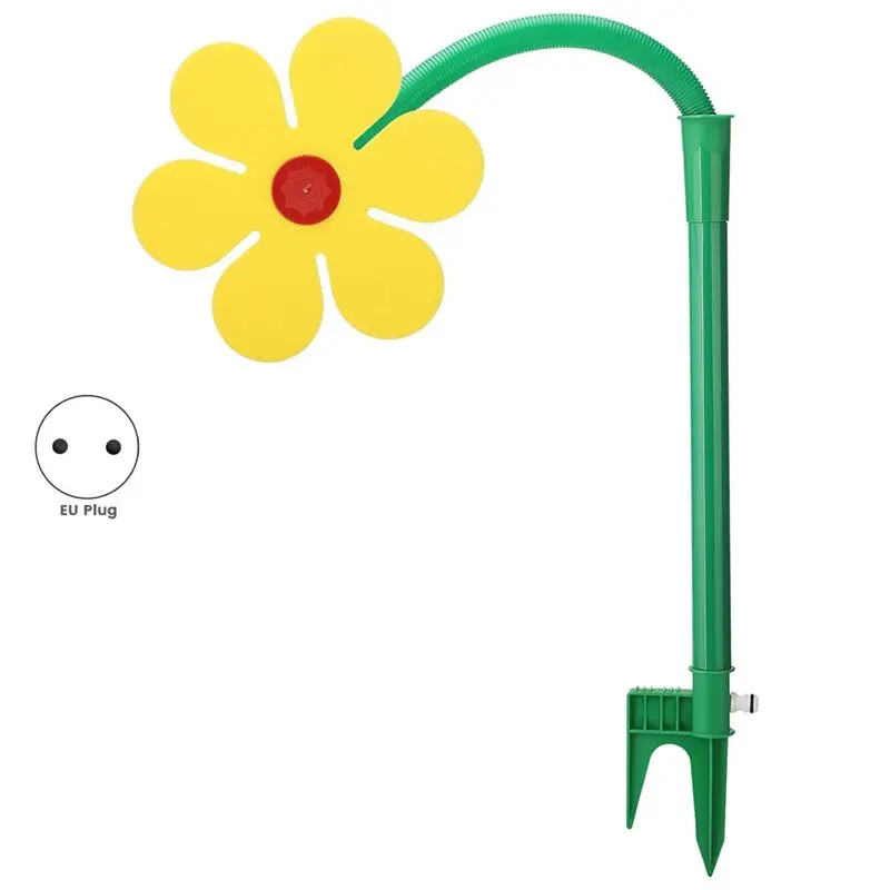 B23B Rotating Sprinkleter 360° Sunflower Garden Yard Lawn Irrigation Device Decorative Lawn Irrigation System Shaking