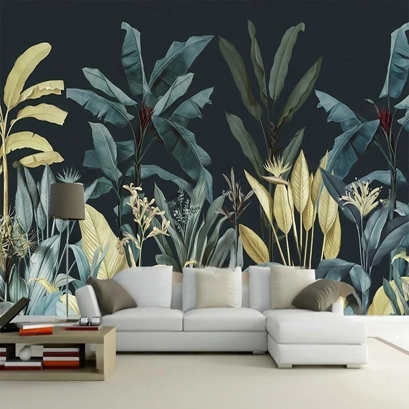 

MU8778 Modern abstract living room tropical plant decorative paintings