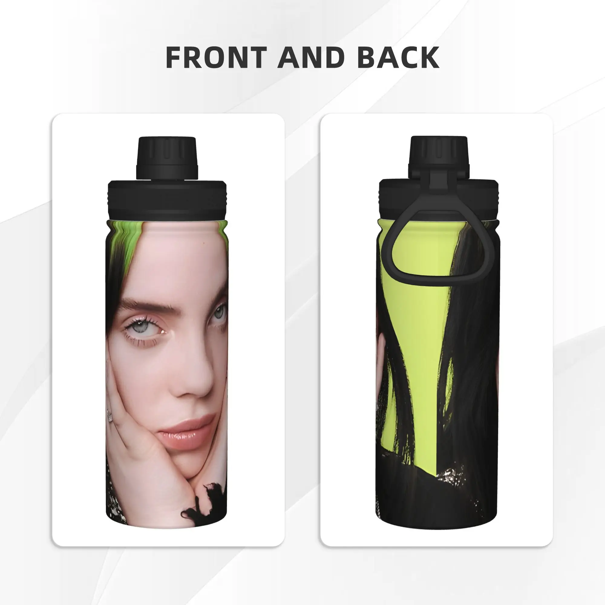 Singer Billies 18OZ Sports Insulated Kettle Coffee Cups Vacuum Flask Travel Outdoor Mugs Hot Cold Drink