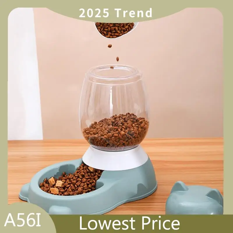 

ABDD New Cat Bowl Pet Automatic Feeder Dog Drinking Bowl Dispenser For Puppy Cat Food Water Bowl Pet Accessaries