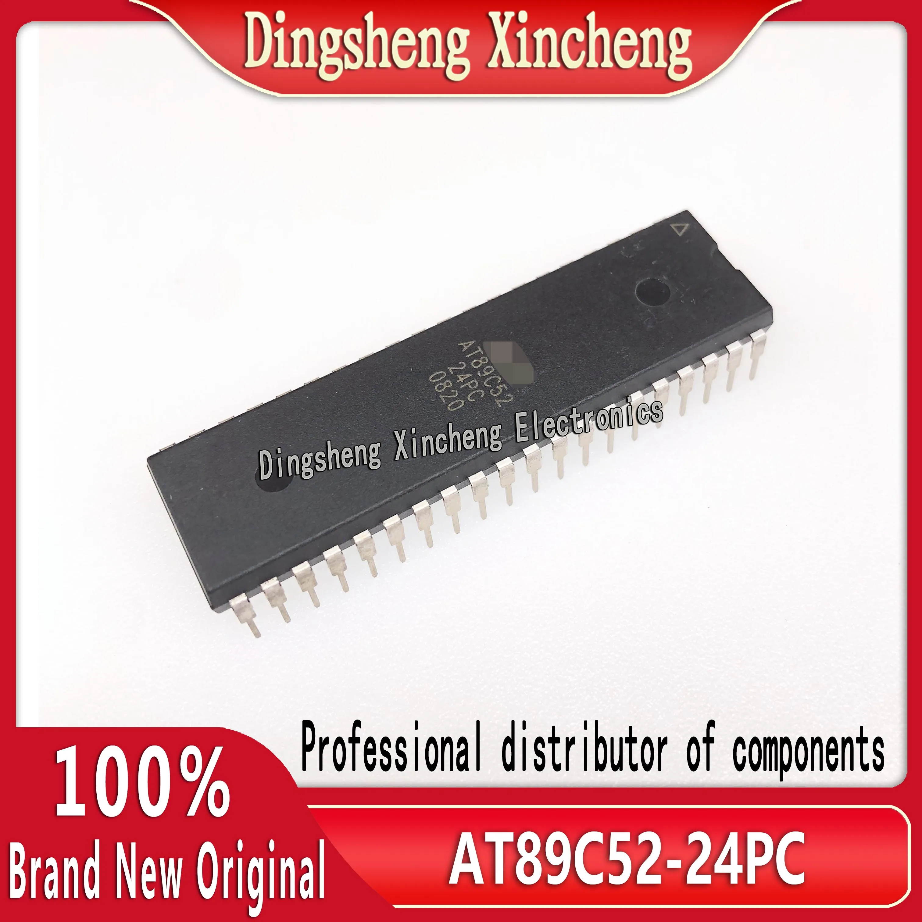 The brand new original genuine AT89C52-24PC inline packaging DIP-40 microcontroller can be directly captured