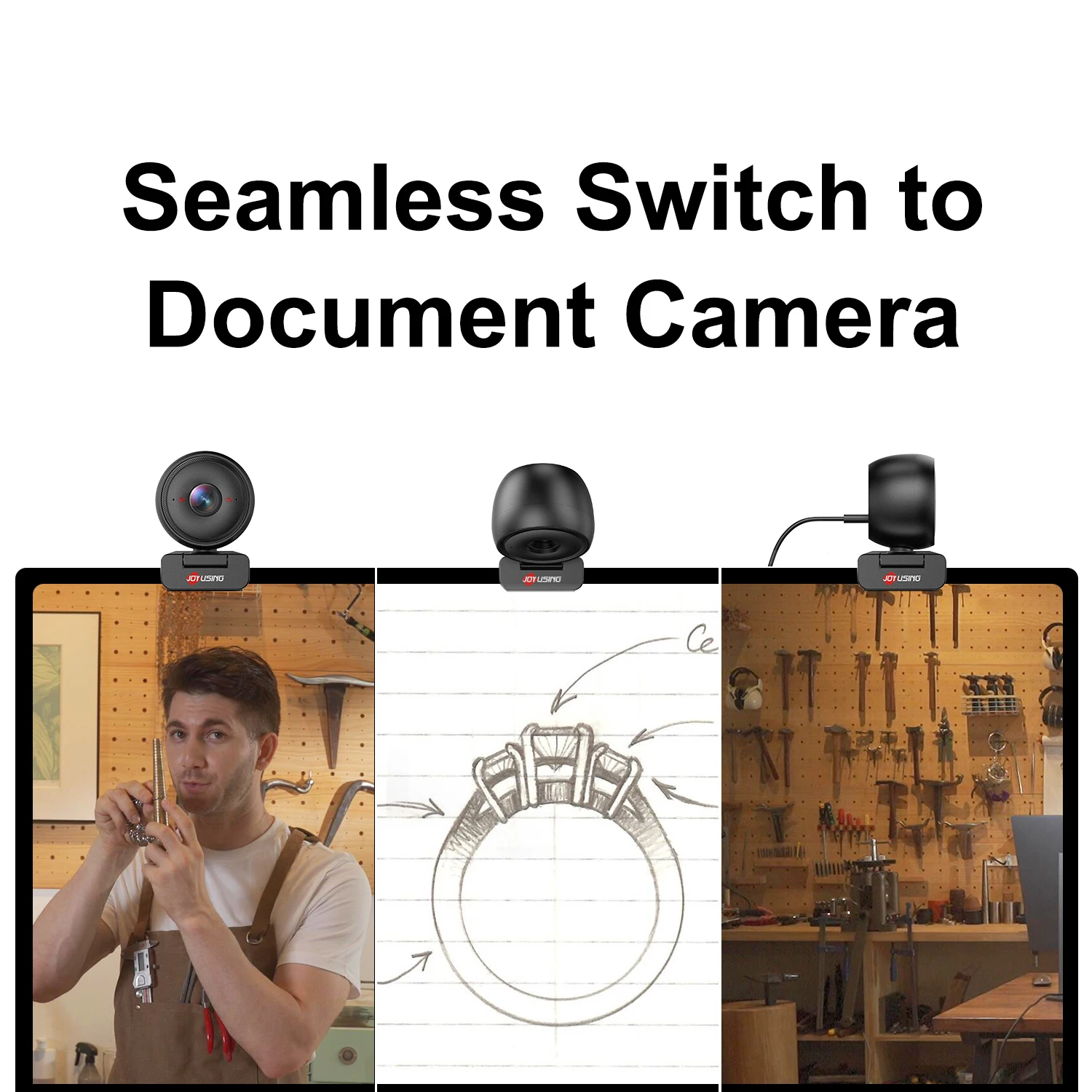 4K 웹캠 스트리밍 JOYUSING 웹 카메라 1080P 60FPS 자동 초점 USB 컴퓨터 카메라 79 ° PC/노트북용 듀얼 마이크가 장착된 FOV 웹캠