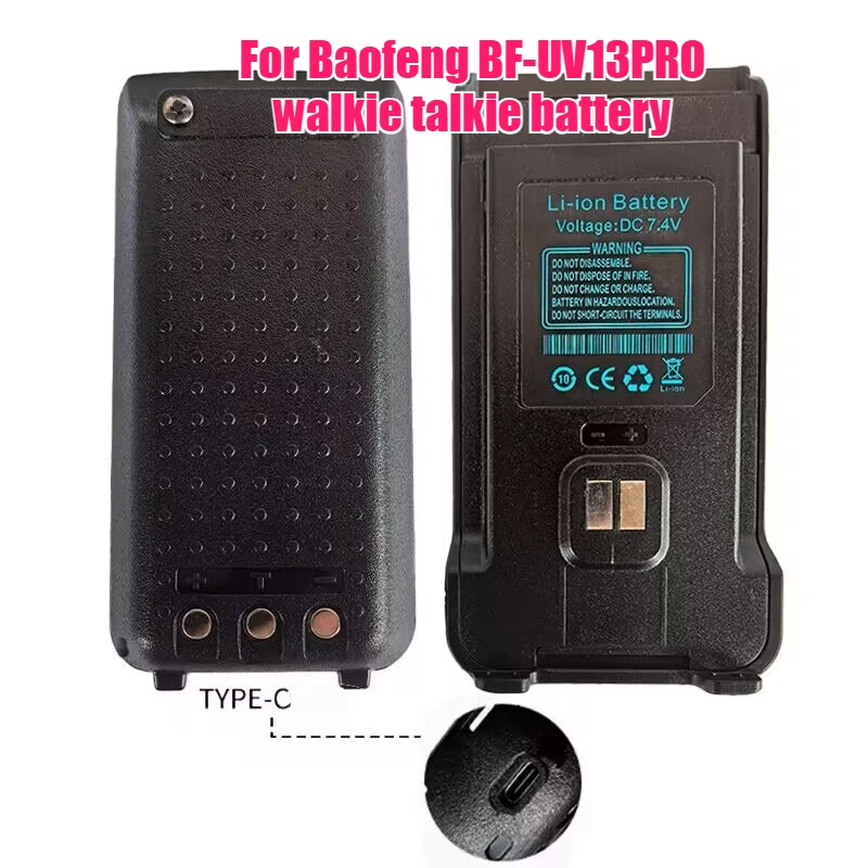 

2 шт. 7,4 В BAOFENG BF-UV13 PRO рация аккумуляторная батарея для UV8R поддержка зарядное устройство TYPE-C