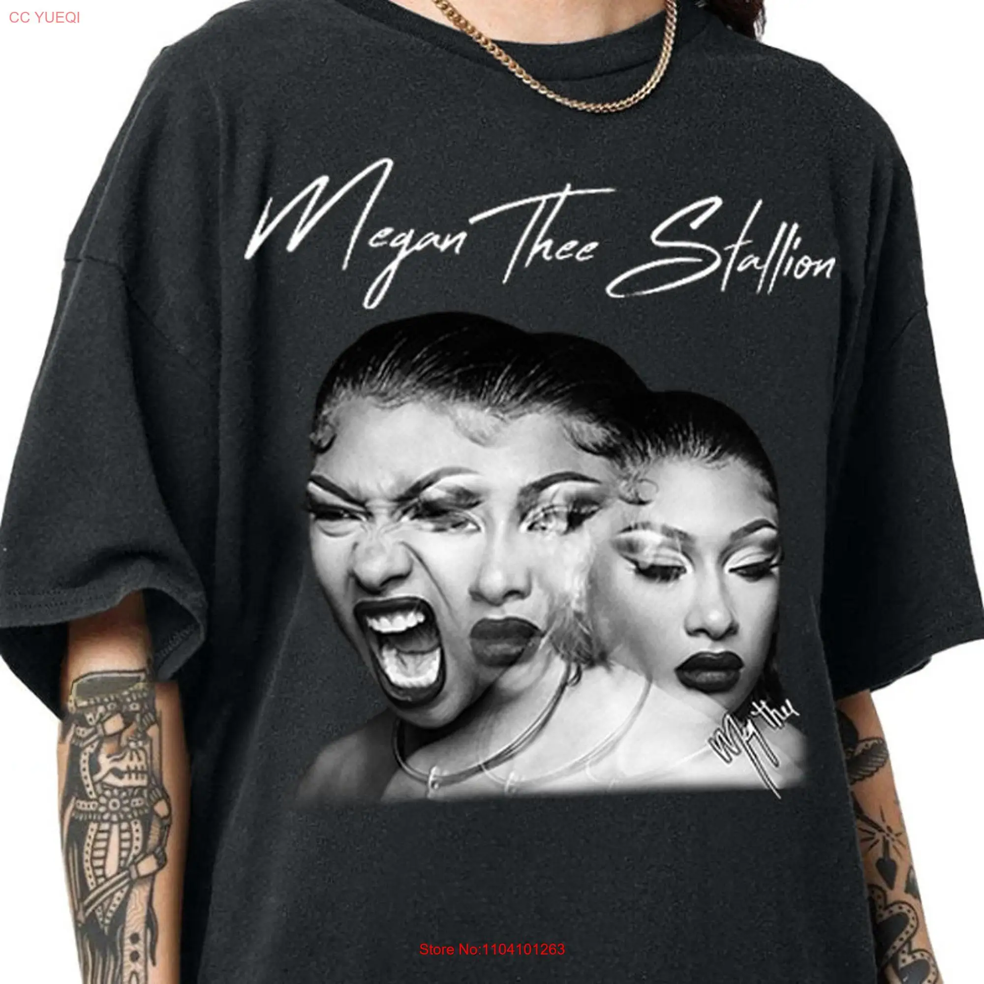 Vintage Megan Thee Stallion T Shirt 90s Trendy Merch long or short sleeves