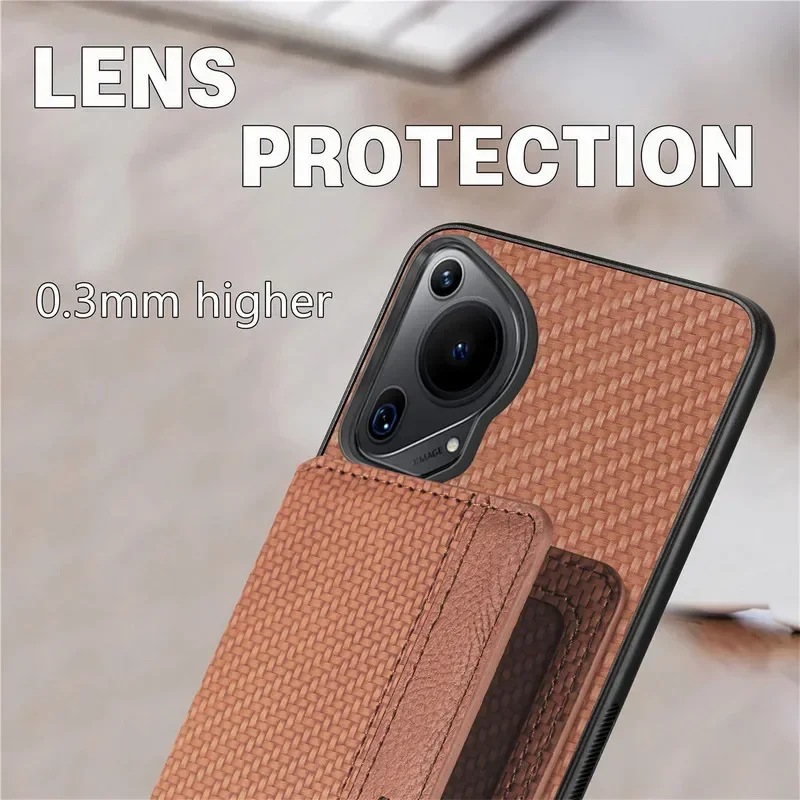 Case For Huawei Pura 70 Pro Plus 70 Ultra Wallet Card Holder Leather Phone Cover for Huawei P60 P50 Pro Magnetic Stand Bag Cases