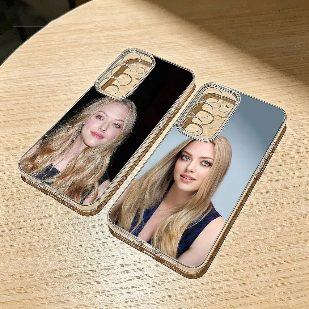 Cunning A-Amanda Seyfried Phone Case For Samsung S25,S24,S21,S22,S23,S30,Ultra,S20,Plus,Fe Transparent Cover