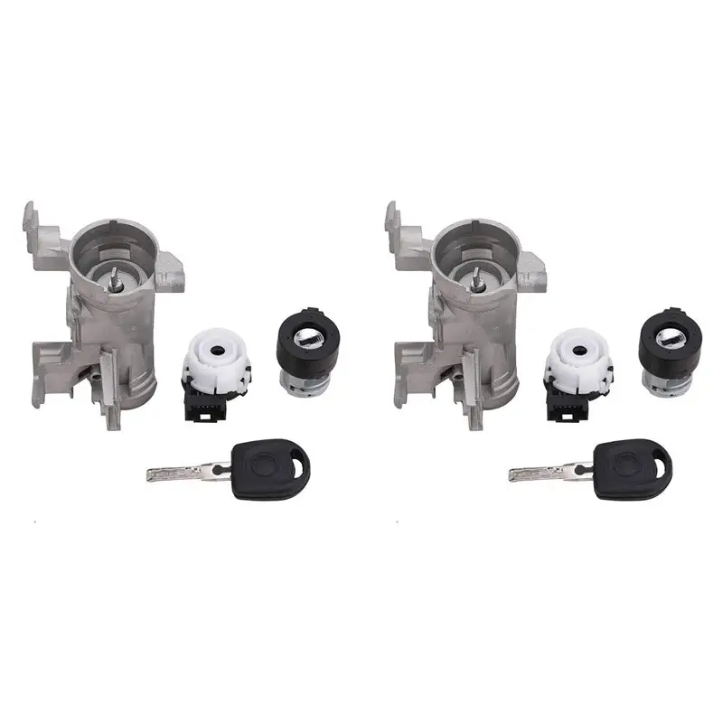 

2X Car Ignition Barrel Door Lock Ignition Switch Lock For- SEAT SKODA 1K0905851B 1K0905851A 1K0905851 30936044-A08Q