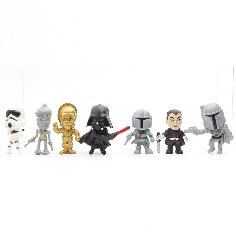 14PCS Star Wars 4-6 ซม.Master Baby Yoda Darth PVC Action Figureอะนิเมะตัวเลขคอลเลกชันของเล่นชุดของขวัญ