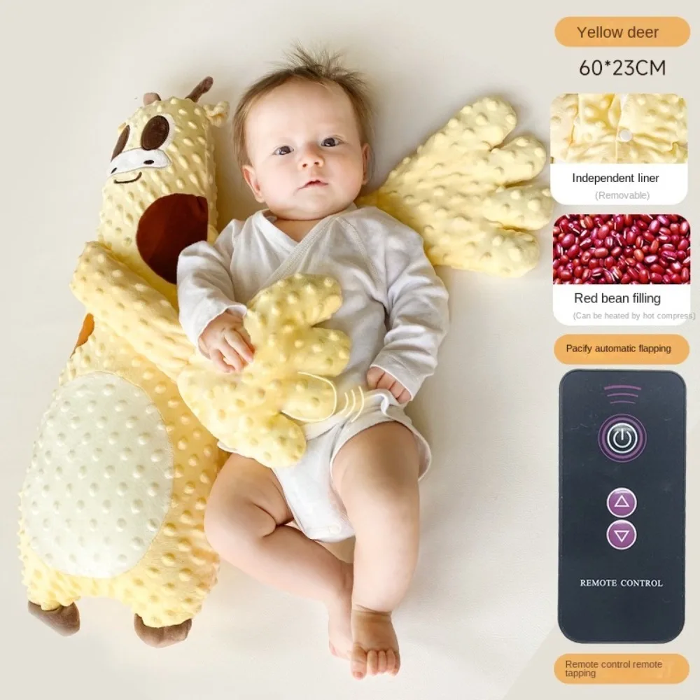 Electric Baby Startle Prevention Glove Cartoon Embrace and Sleeping Exhaust Pillow Remote Control Velvet Baby Soothing Palm