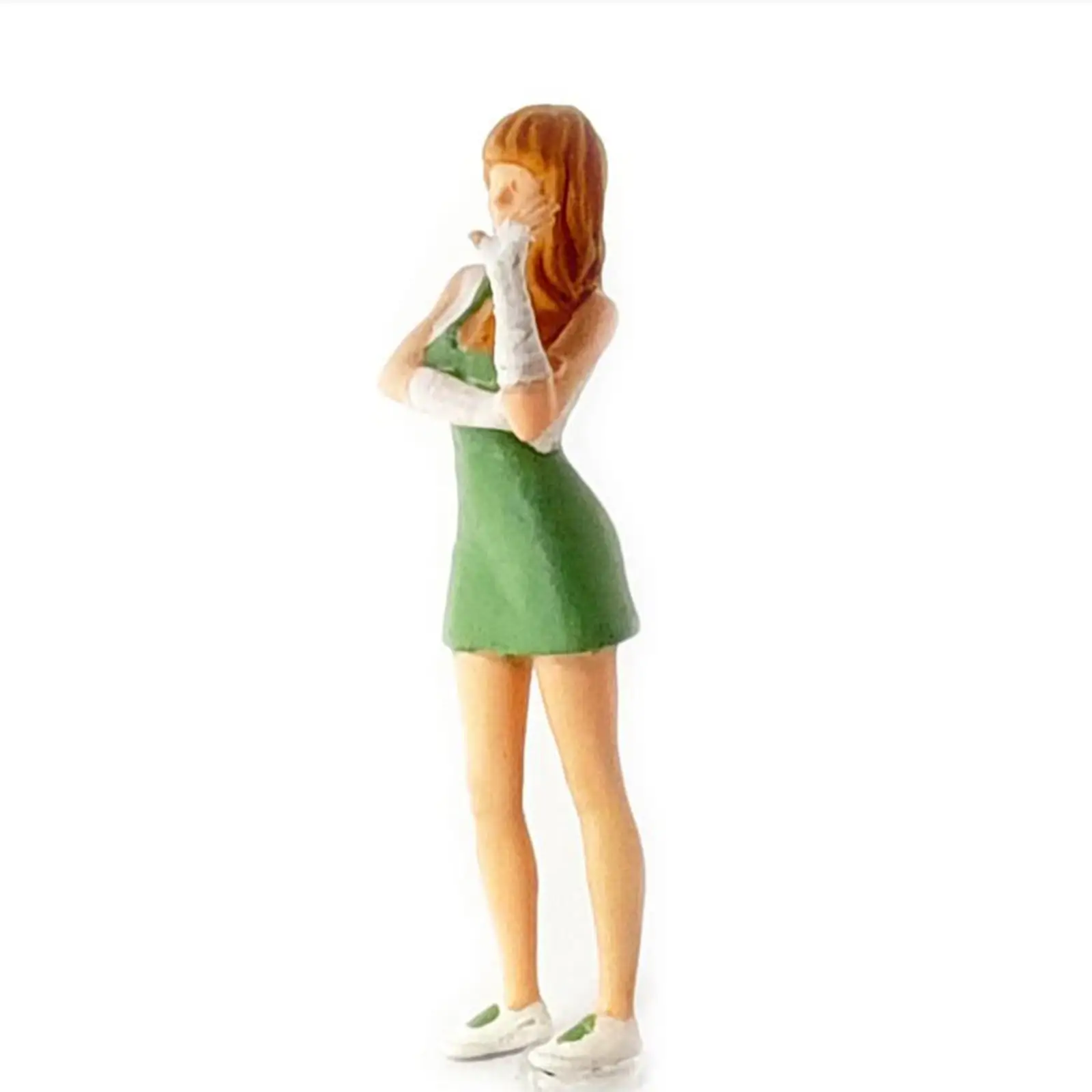 女の子のためのミニチュアジオラマフィギュア,アクションフィギュア,手作りの机の装飾,1:64