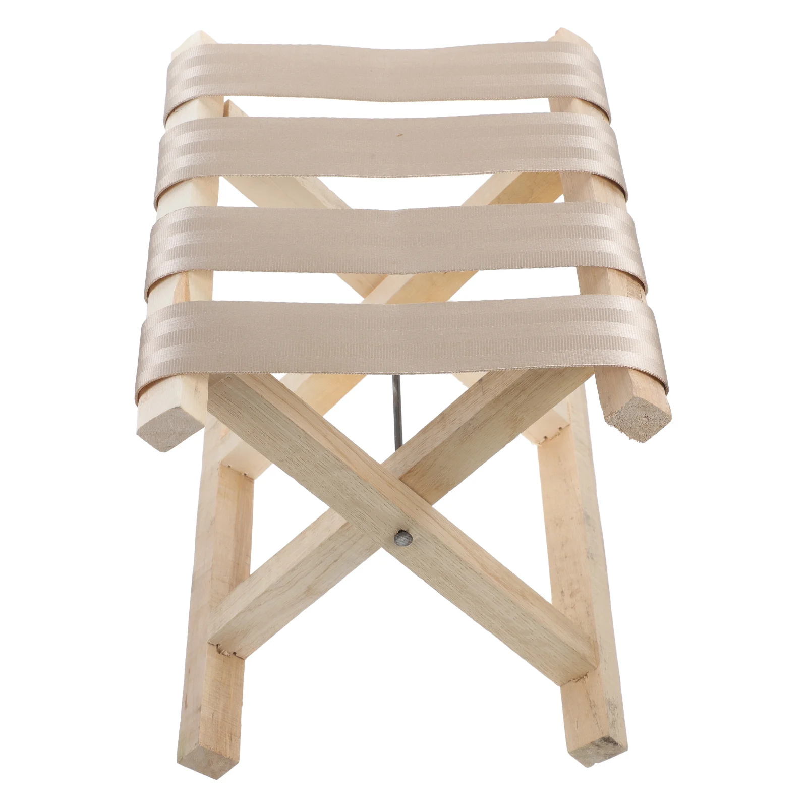 مقعد تخييم قابل للطي كرسي محمول مصنوع من مادة النايلون الخشبية مقعد صغير لصيد الأسماك والنزهات والتخييم سهل الحمل للاستخدام في الهواء الطلق