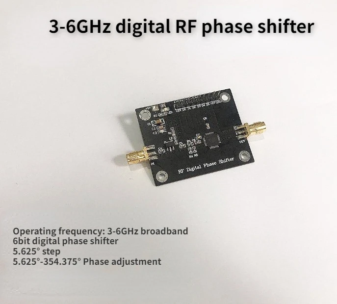 

Digital Phase Shifter RF Microwave Phase Shifter C-band 5.8G Phase Shifter 6bit Phase Shift Phased Array