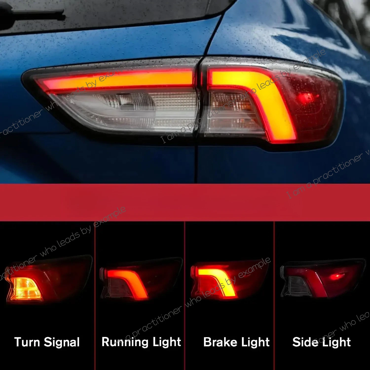 Suitable for20/21/22 Ford Sharp Exterior Tail Light, Car Bending Light Brake Light ESCAPE/KUGA Cross Border