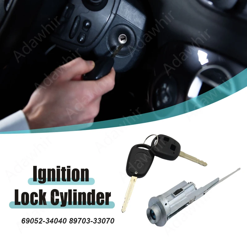 

ПЕРЕКЛЮЧАТЕЛЬ ЦИЛИНДРА ЗАМКИ ЗАЖИГАНИЯ 2 КЛЮЧАТЕЛЯ 69052-34040 89703-33070 ДЛЯ 01-07 SEQUOIA 03-06 TUNDRA