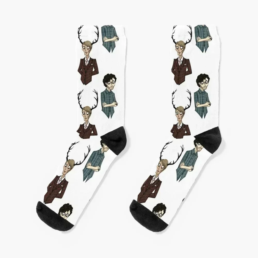 

Will and Hannibal Socks custom Novelties Stockings designer Socks For Girls Men's