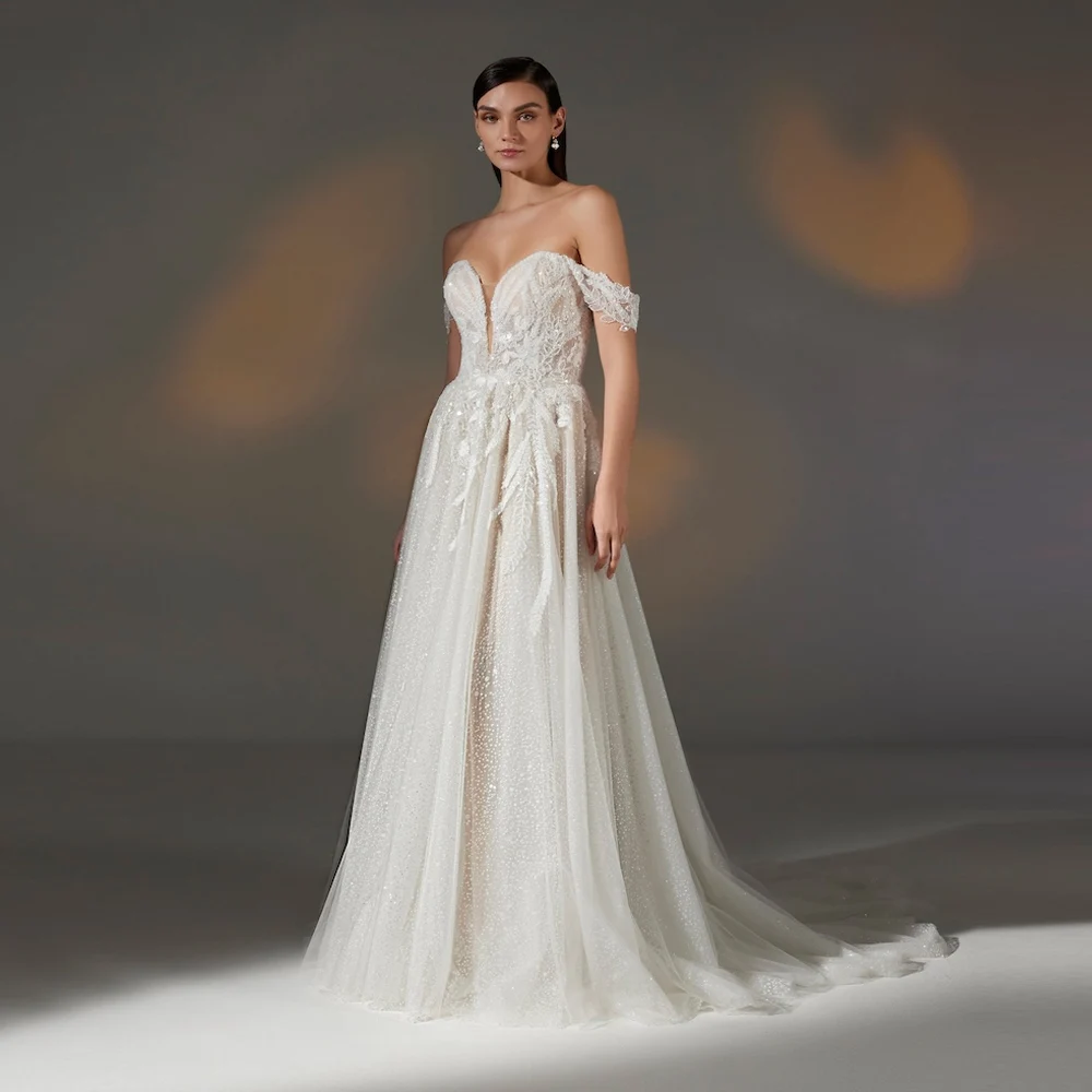 

Charming Women's Wedding Dresses Sexy Square-Neck Mermaid Bridal Gowns Mopping Length Banquet Vestidos De Novias 2025 Customized