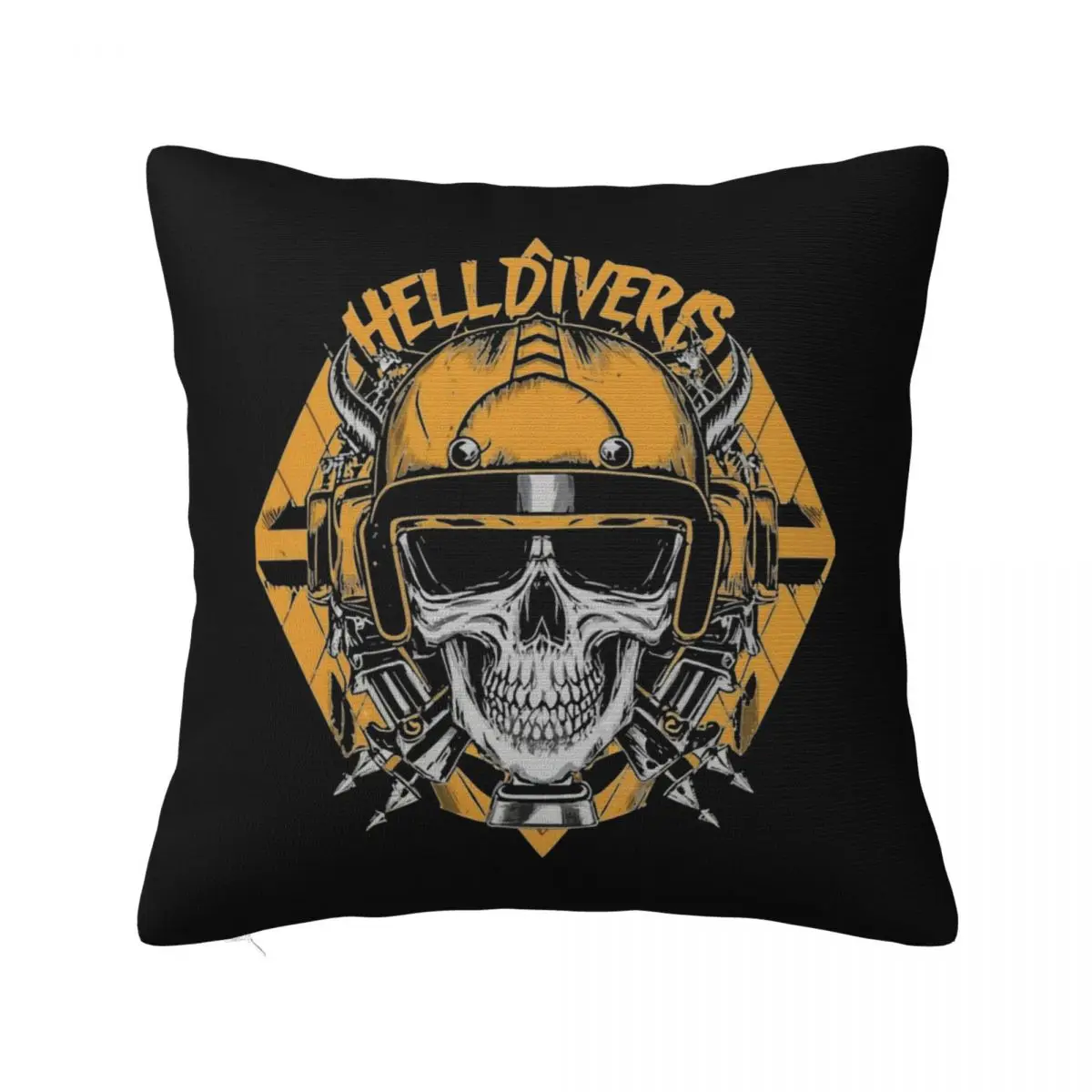 Helldivers Pillowcase Polyester Cushion Cover Decorations Shooting Game Pillow Case Cover Home Dropshipping 45X45cm