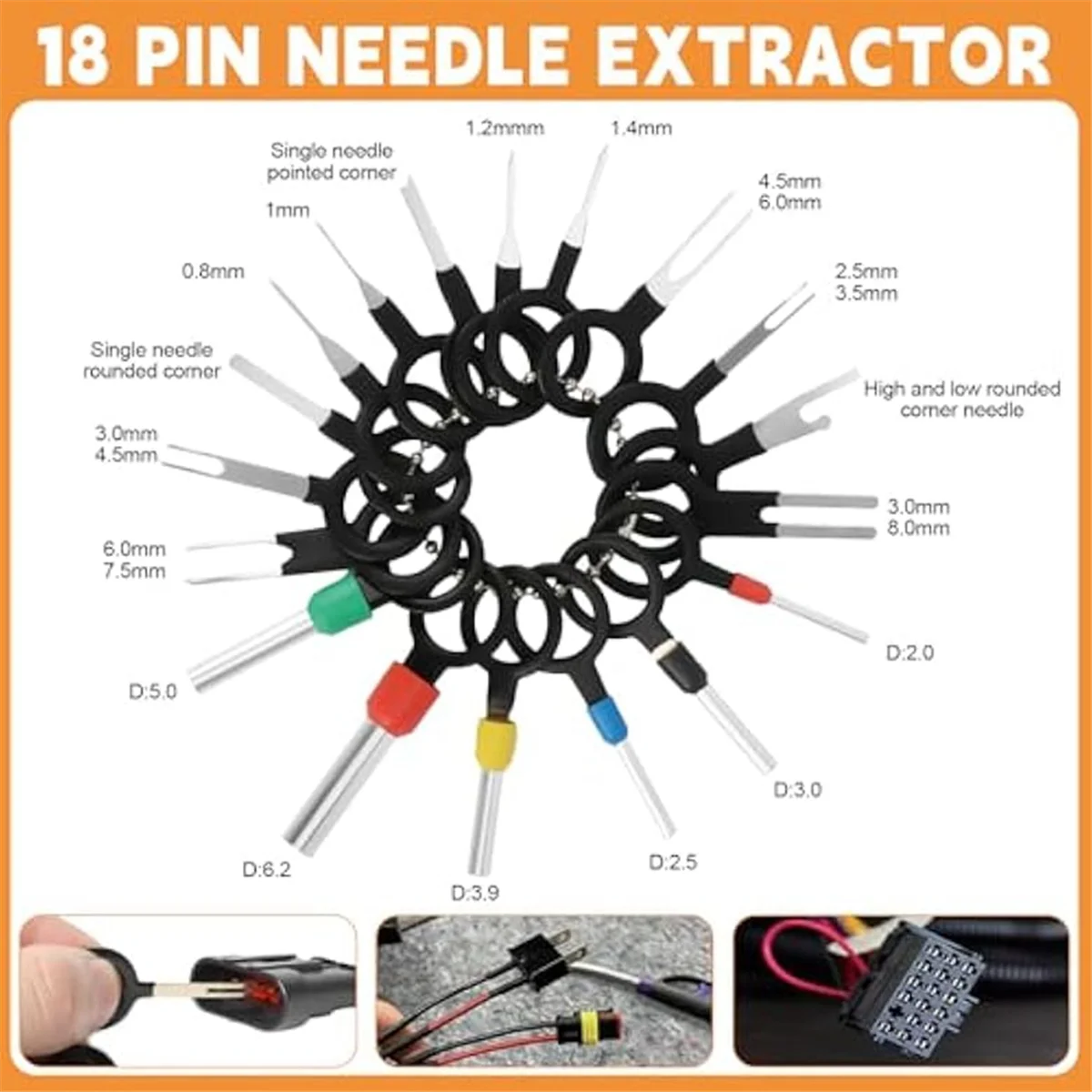 A02Q-969 pezzi Kit connettori pin automobilistici, 28 tipi di kit connettori pin terminali elettrici Connettore cavo maschio e femmina