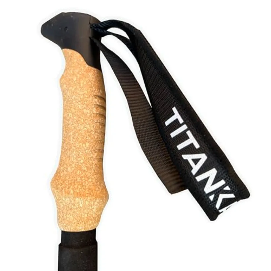 أقطاب رحلات خفيفة الوزن قابلة للطي عصي مشي لكبار السن مقابض الفلين قابلة للتعديل من ألياف الكربون أقطاب الشمال للرجال والنساء #5