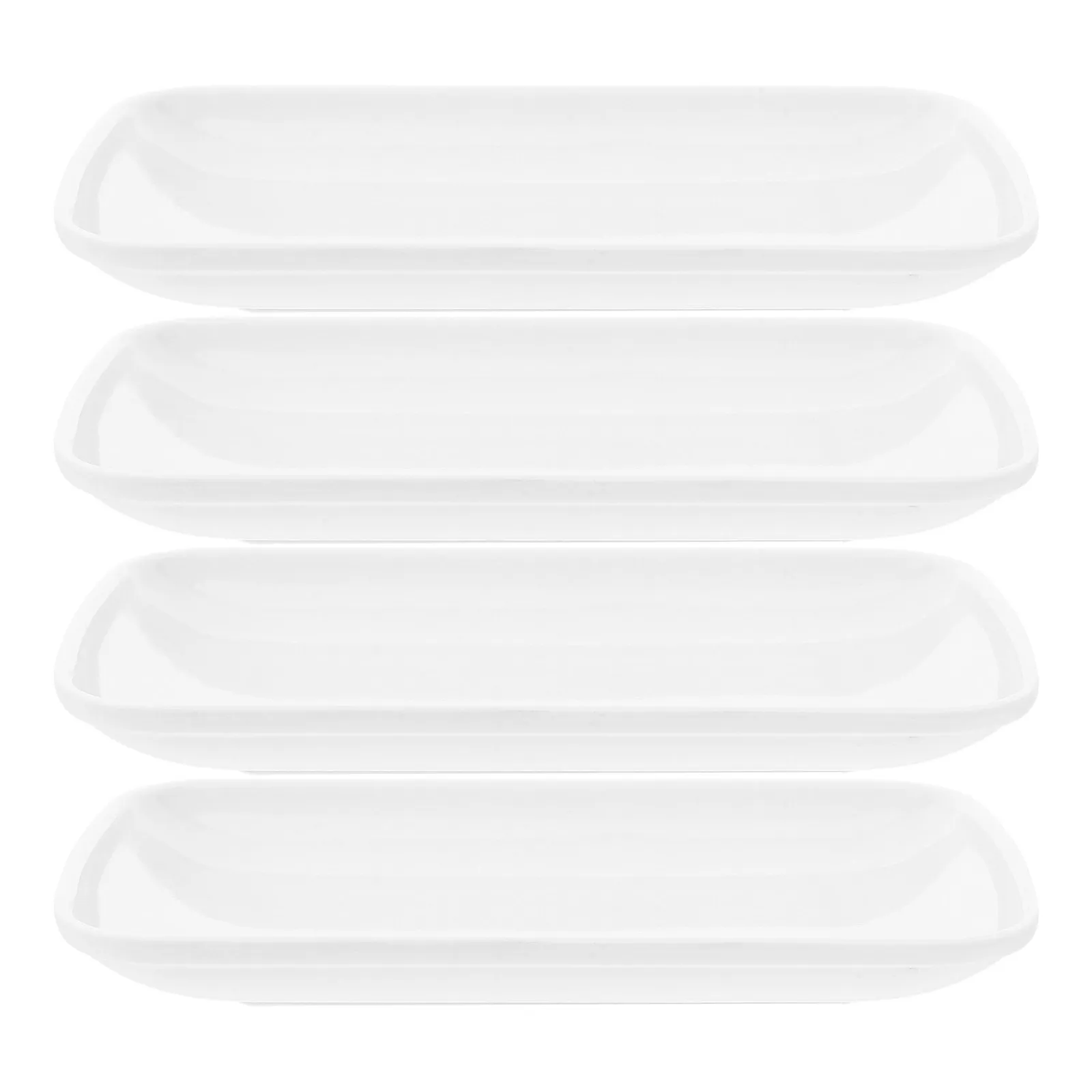 

Набор из 4 прямоугольных меламиновых тарелок премиум-класса для барбекю, стейков, десертов, закусок, гарниров, для домашней кухни и вечеринок на открытом воздухе