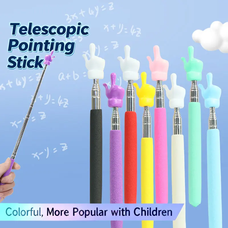 عصا دليل إصبع قابلة للسحب من الفولاذ المقاوم للصدأ لتدريس الفصول الدراسية المدرسية #2