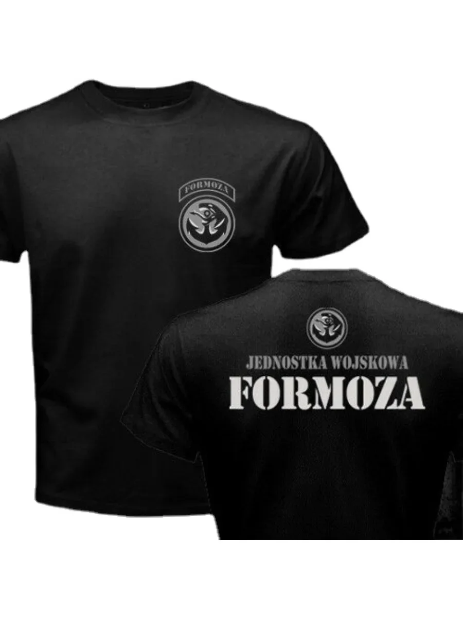 streetwear fashion vintage New JW Formoza Polish Naval Special Frogmen Groups Forces Army Military Men T Size S-5xl heavyweight