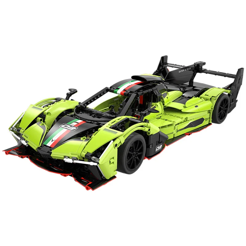 

Technical 24 HEURES DU MANS Supercar 2.4Ghz Remote Control Building Block Lemans Bull Racing Car SC63 LMDh RC Vehicle Brick Toy