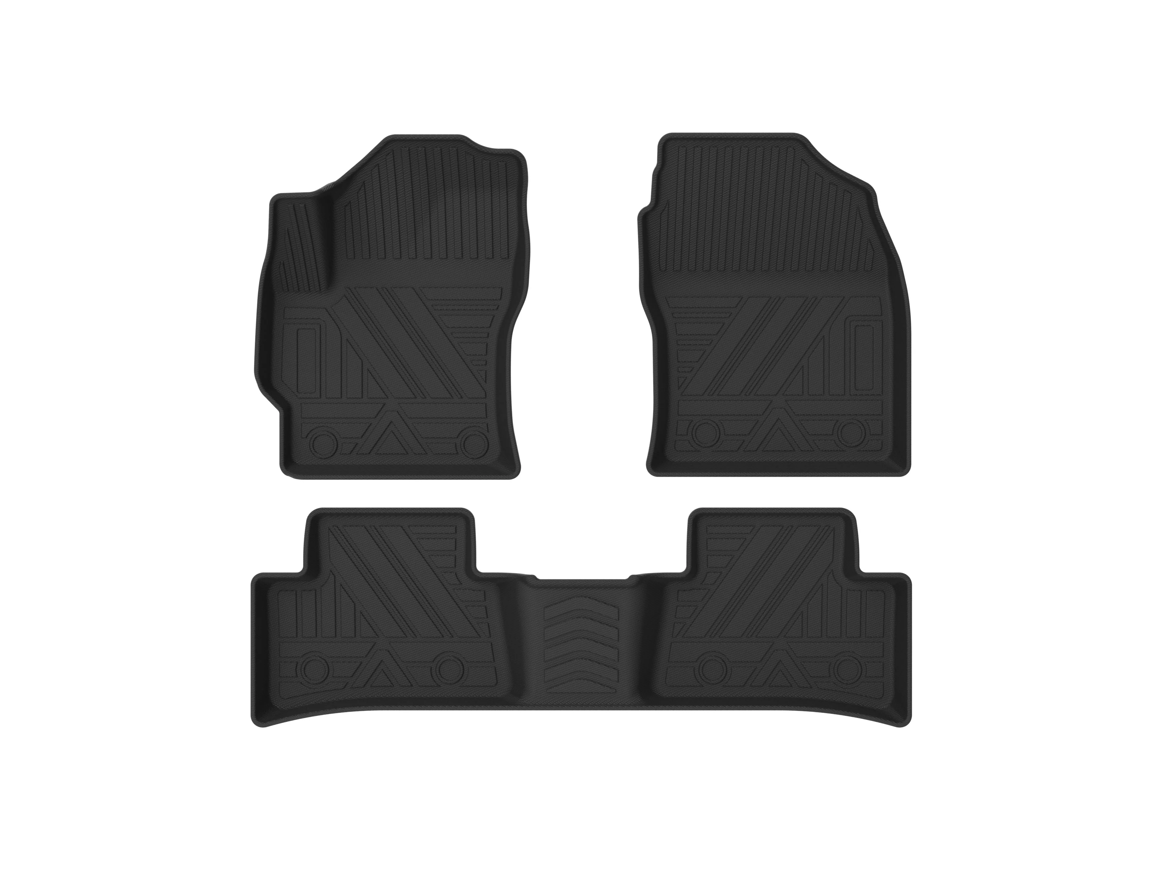 

Anti-Slip Odorless TPE Floor Liners For Toyota Frontlander 2022-2026 LHD RHD All Weather Car Mats