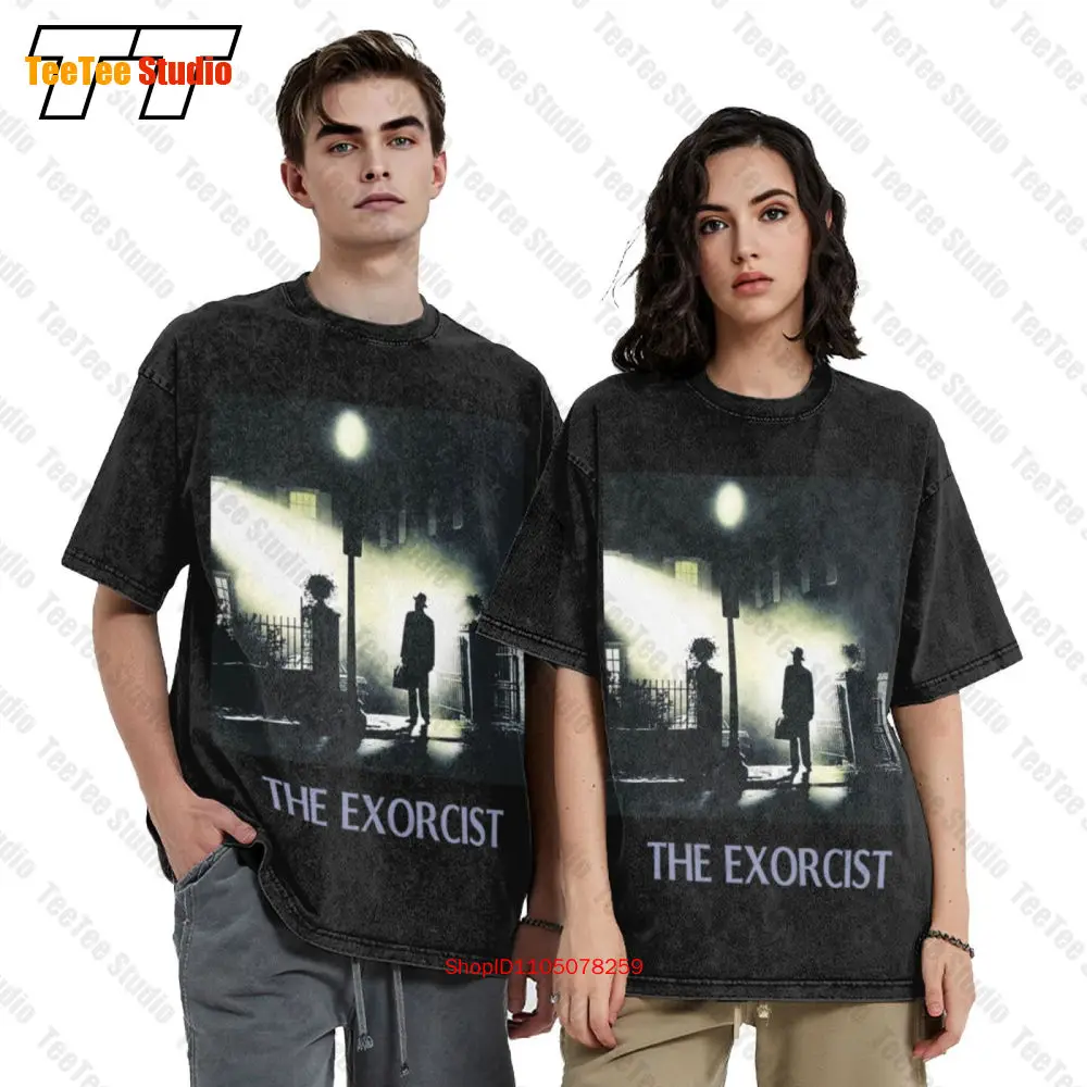 ملصق فيلم طارد الأرواح الشريرة ويليام بيتر بليتي فيلم مخيف تي شيرت كلاسيكي V7XH #1
