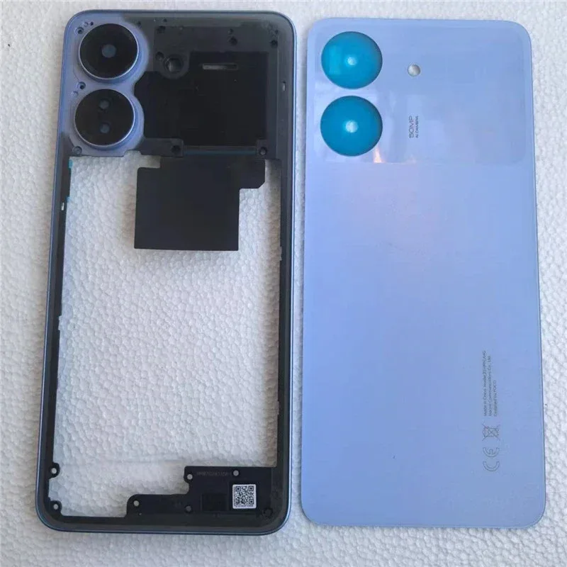 غطاء كامل لـ POCO C65 2310FPCA4G غطاء خلفي خلفي + إطار متوسط مع عدسة الكاميرا #2