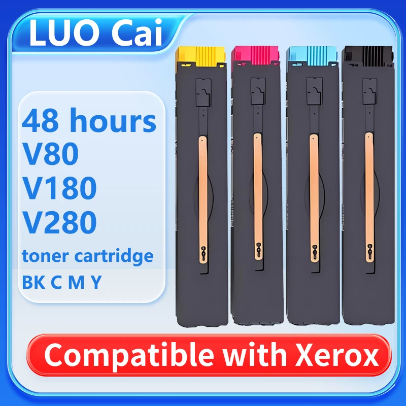 

BK C M Y 1 шт. высококачественный тонер-картридж V80 для Xerox Versant V80 180 280 тонер-картридж, совместимый с тонером для копировального аппарата