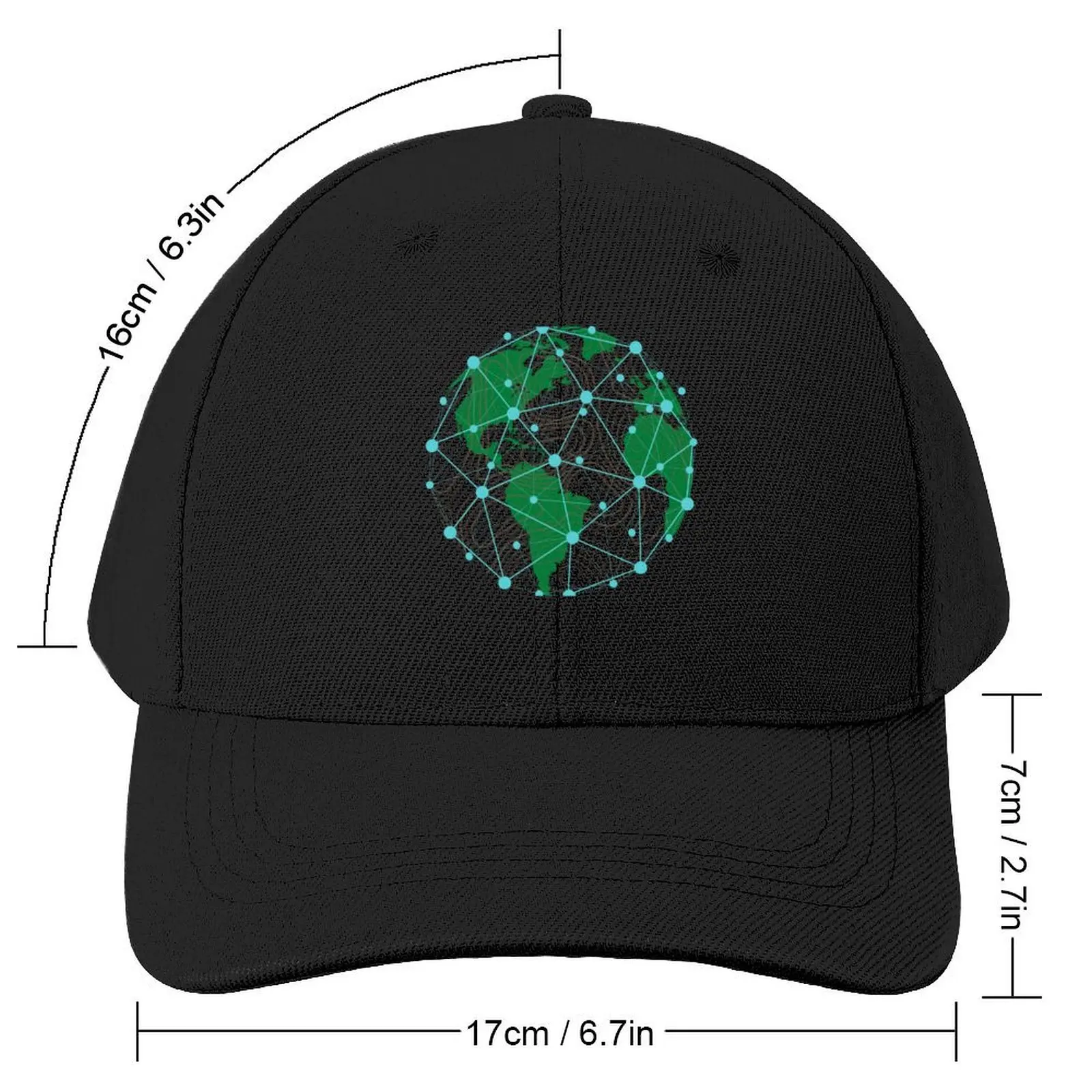 GIS Topographic Earth Baseball Cap Sunhat Golf Hat Men's Caps Women's