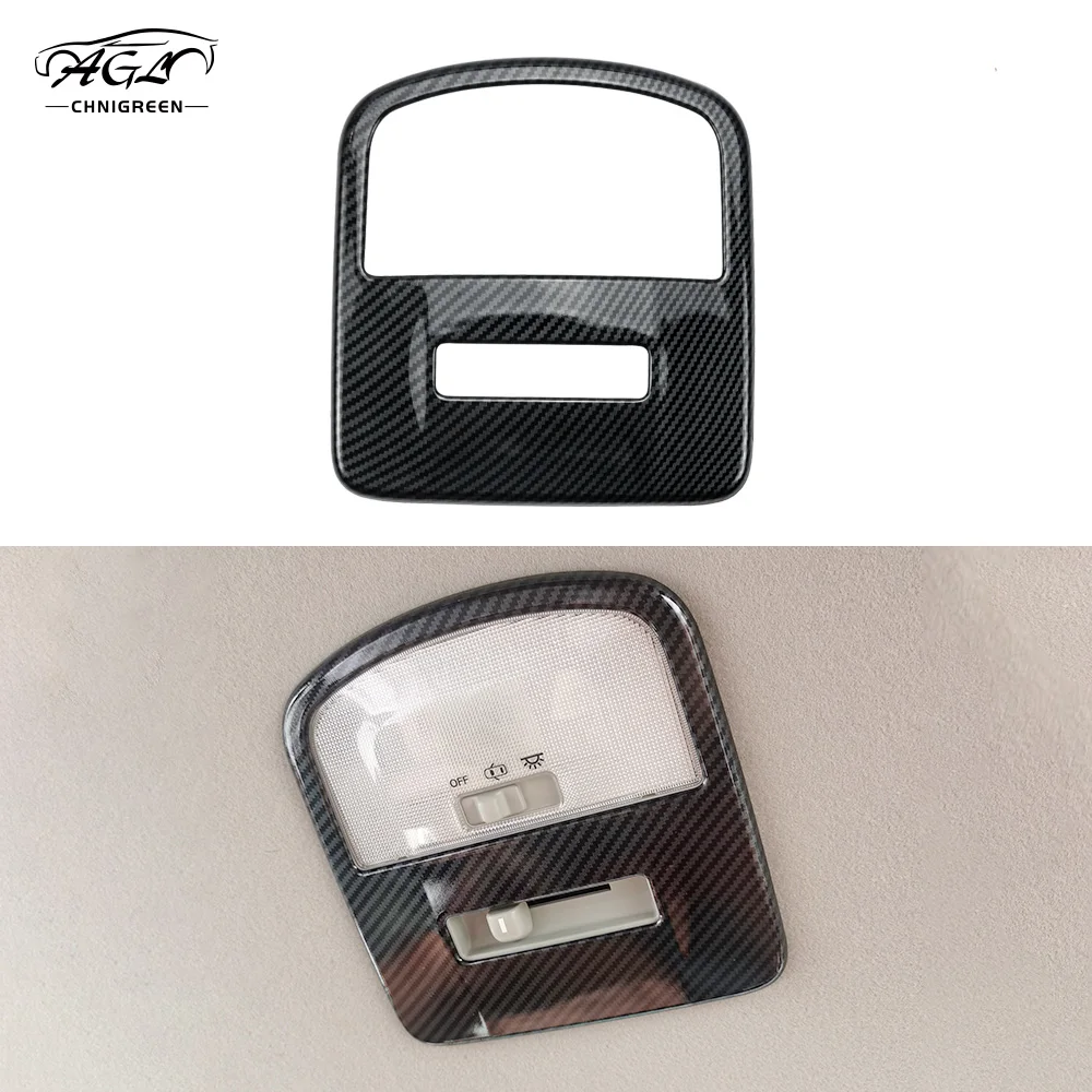ABS Carbon Fiber Color Front Rear Reading Lamp Cover Frame Trim for Toyota Fortuner 2016 2017 2018 2019 2020 2021 2022