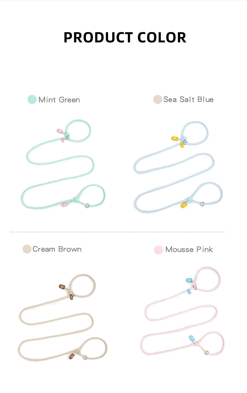 Kleine Hundeleine, multifunktionales Haustierhalsband, Leine, Seil, Taille, Umhängeleinen, Hundegehübung, Laufen, einfache Kontrolle – Detail 4